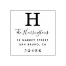 Search for classic monogram return address rubber stamps Basic