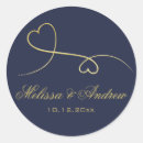 Search for two hearts wedding stickers Elegant
