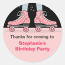 Search for roller skate thank you stickers Pink