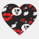 Search for red kissing lips stickers I love you