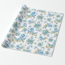 Search for octopus wrapping paper Blue