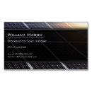 Search for panel business cards Installation