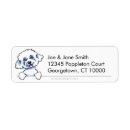 Search for bichon return address labels Cute