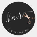 Search for hair salon logo stickers Hairdresser