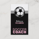 Search for soccer coach business cards Black