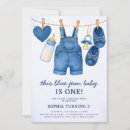 Search for blue denim invitations Modern