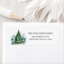 Search for rustic pines return address labels Watercolor