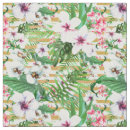 Search for tropical flowers fabric Pink