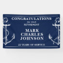 Search for retirement party banners Navy blue