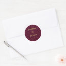 Search for gold and burgundy wedding stickers Simple
