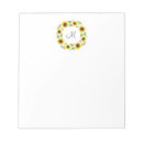 Search for watercolor sunflower notepads Sunflowers