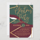 Search for red gold green christmas invitations Modern