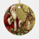 Search for victorian santa claus christmas tree decorations Reindeer