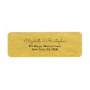 Search for faux gold foil return address labels Elegant