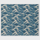 Search for japanese wave wrapping paper Sea