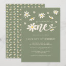Search for green 1st birthday invitations Whimsical