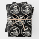 Search for black santa claus wrapping paper Xmas