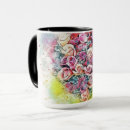 Search for watercolor roses mugs Pink rose