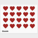 Search for red pattern stickers Heart