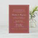 Search for rust wedding invitations Elegant