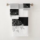 Search for black and grey stripes bath towels White