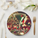 Search for 1950s christmas plates Santa