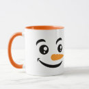 Search for smiling snowman mugs Carrot nose