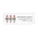 Search for nutcracker return address labels Festive