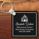 Search for realtor key rings Black white