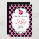 Search for lady bug baby shower invitations Polka dots