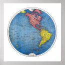 Search for retro map posters Globe