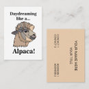 Search for llama business cards Yarn