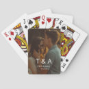 Search for initials playing cards Couple
