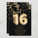 Search for gold black balloons invitations Script