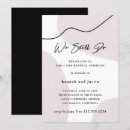 Search for modern abstract wedding invitations Beige