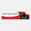Search for black and white cat bumper stickers Shelter
