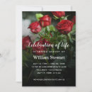 Search for red rose funeral invitations Remembrance