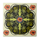 Search for vintage flower print tiles Retro
