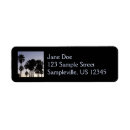 Search for tropical palm tree return address labels Blue