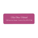 Search for plain purple return address labels Simple