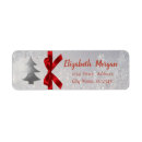 Search for silver bow return address labels Snowflake