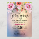 Search for glitter 21st birthday invitations Floral