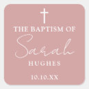 Search for dusty rose pink stickers Baptism
