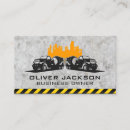 Search for construction cement truck business cards Building