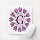 Search for g monograms mousepads Floral