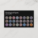 Search for rocks and minerals business cards Geology