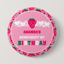 Search for strawberry badges Berry sweet birthday