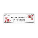 Search for red rose return address labels Chic