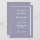 Search for lilac and white wedding invitations Modern
