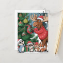 Search for funny christmas cartoons postcards Winter